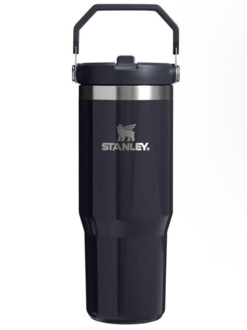 Stanley 30 oz Stainless Steel IceFlow Flip Straw Tumbler Crystal Clear Night